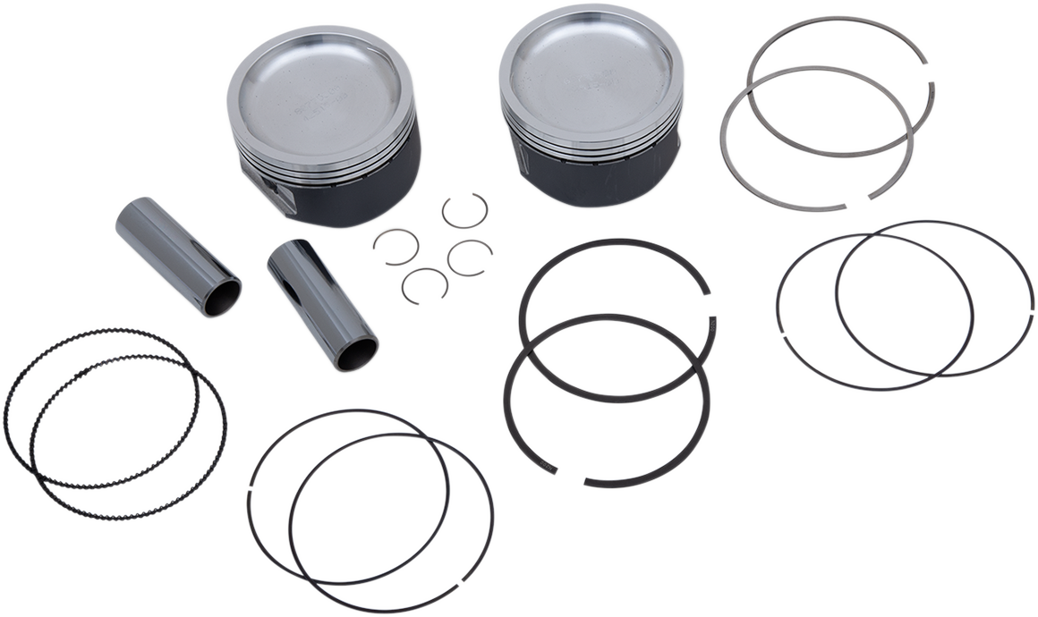 WOSSNER K8877D500-2 Piston Kit for Polaris 84.93mm 2-Stroke Engines