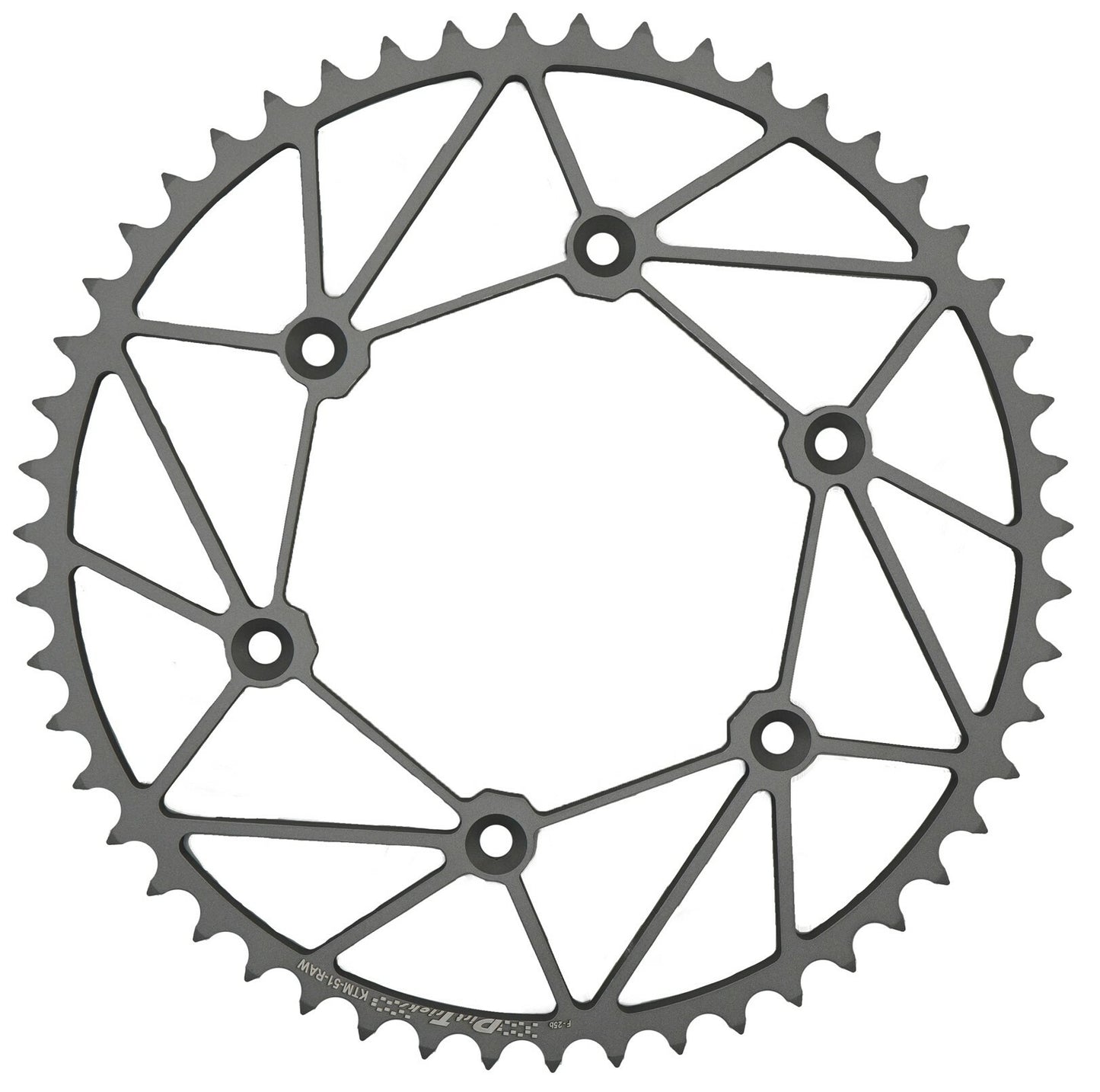 Dirt Tricks Raw Steel Rear Sprocket 48T-52T for Sherco SC at Moto-House MX