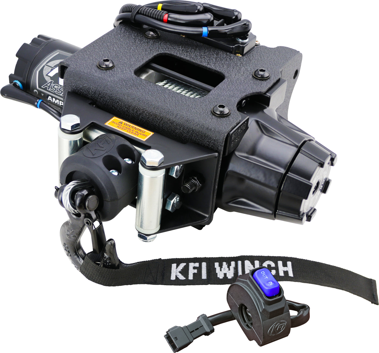 KFI KFI Assault Winch Kit AMP-25-R2 with Mini Rocker Switch for Polaris AMP-25-R2
