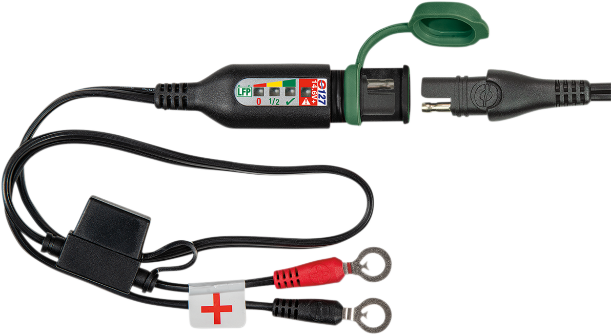 Moose Offroad 3807-0501 Lithium Battery Monitor Lead with Integrated Status LED and Weatherproof SAE Charging Port - Moto-House MX