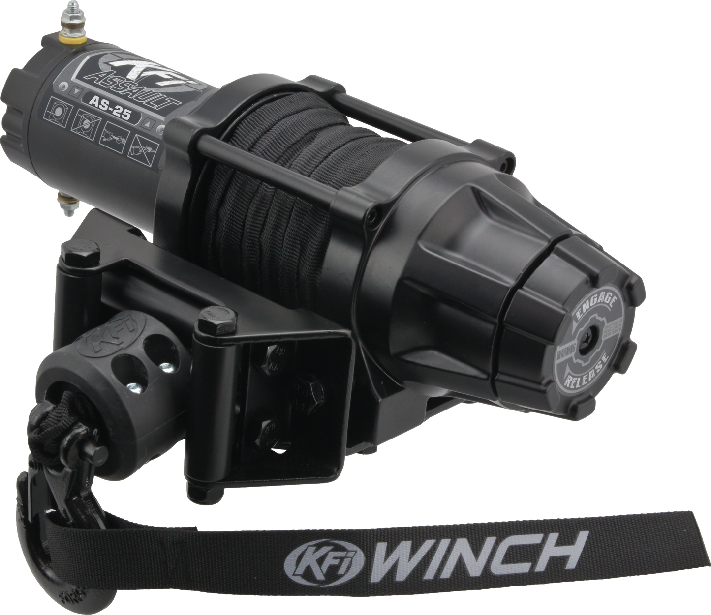KFI Assault Winch 2500 lb Synthetic Cable Universal ATV - AS-25
