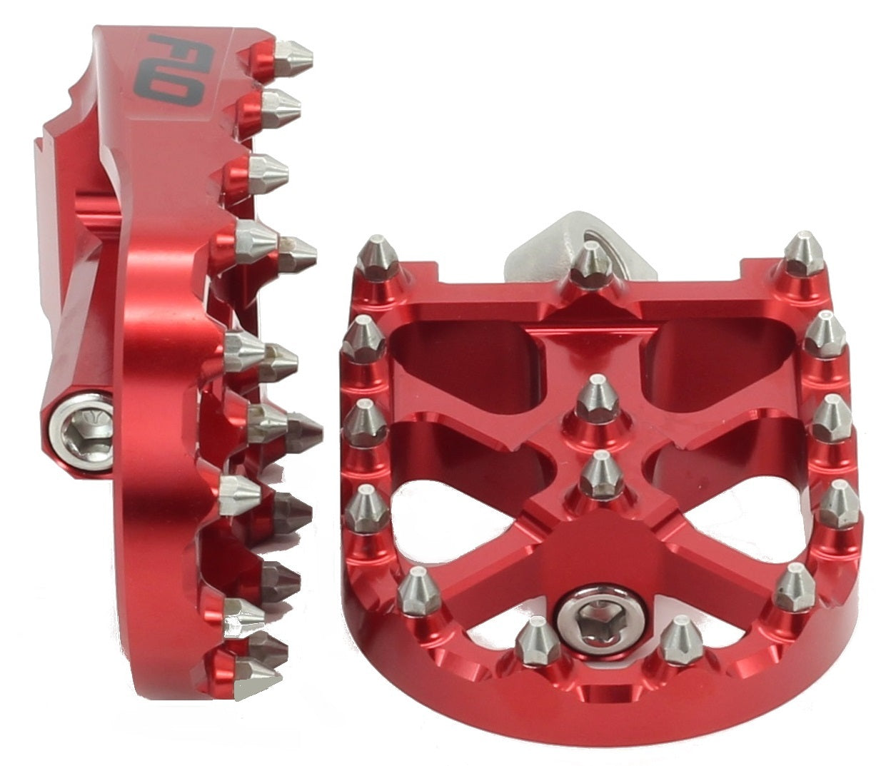 FLO MOTORSPORTS FPEG-800V3R 2014-2017 Harley Davidson XL1200T BMX Style Foot Pegs Red