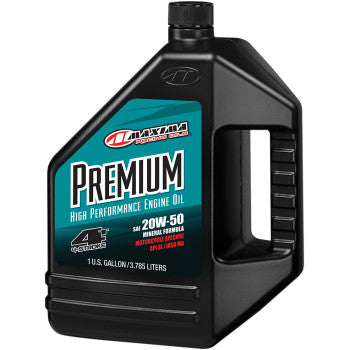 Maxima Racing Oil Maxum 4 Mineral 4T Engine Oil 1 Gallon 349128 30-209128 359128 - Moto-House MX