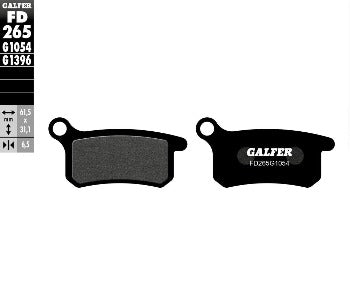 Galfer USA - Organic Brake Pads Front or Rear - FD265G1054 - Gas Gas MC 65, Husqvarna TC 65, KTM 65 SX Media 1 of 1