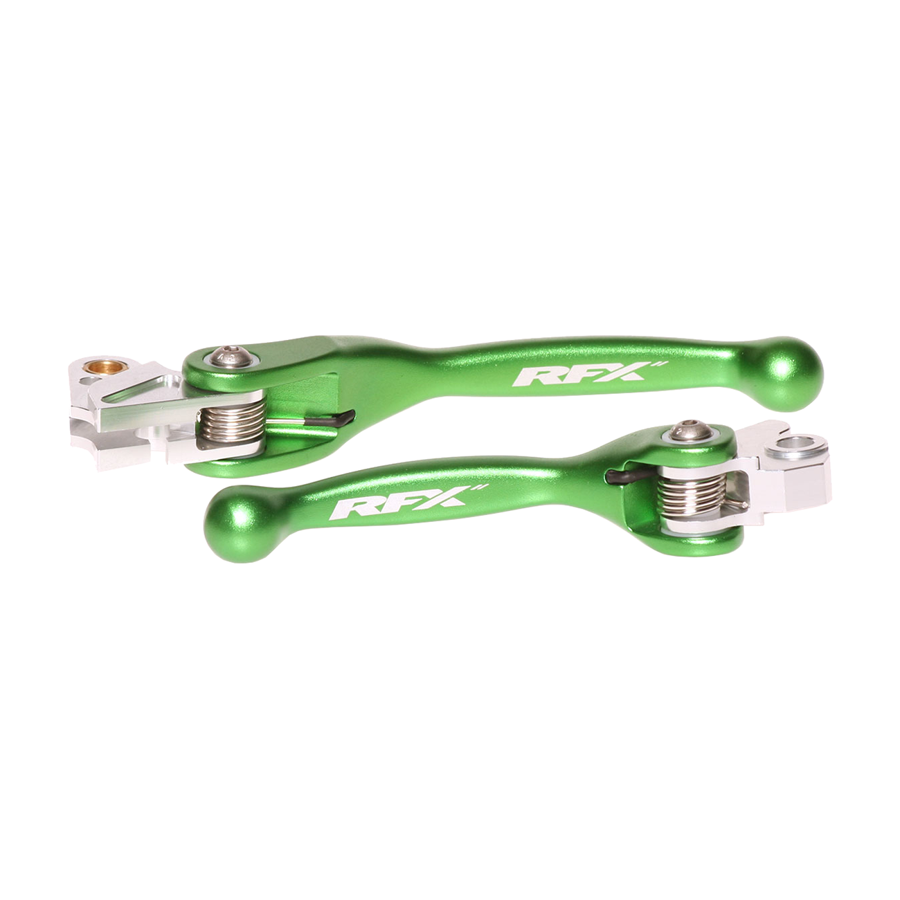 RFX FXFL 20100 55GN 2004-2012 Kawasaki KX250F/KX450F Flexible Lever Set Green