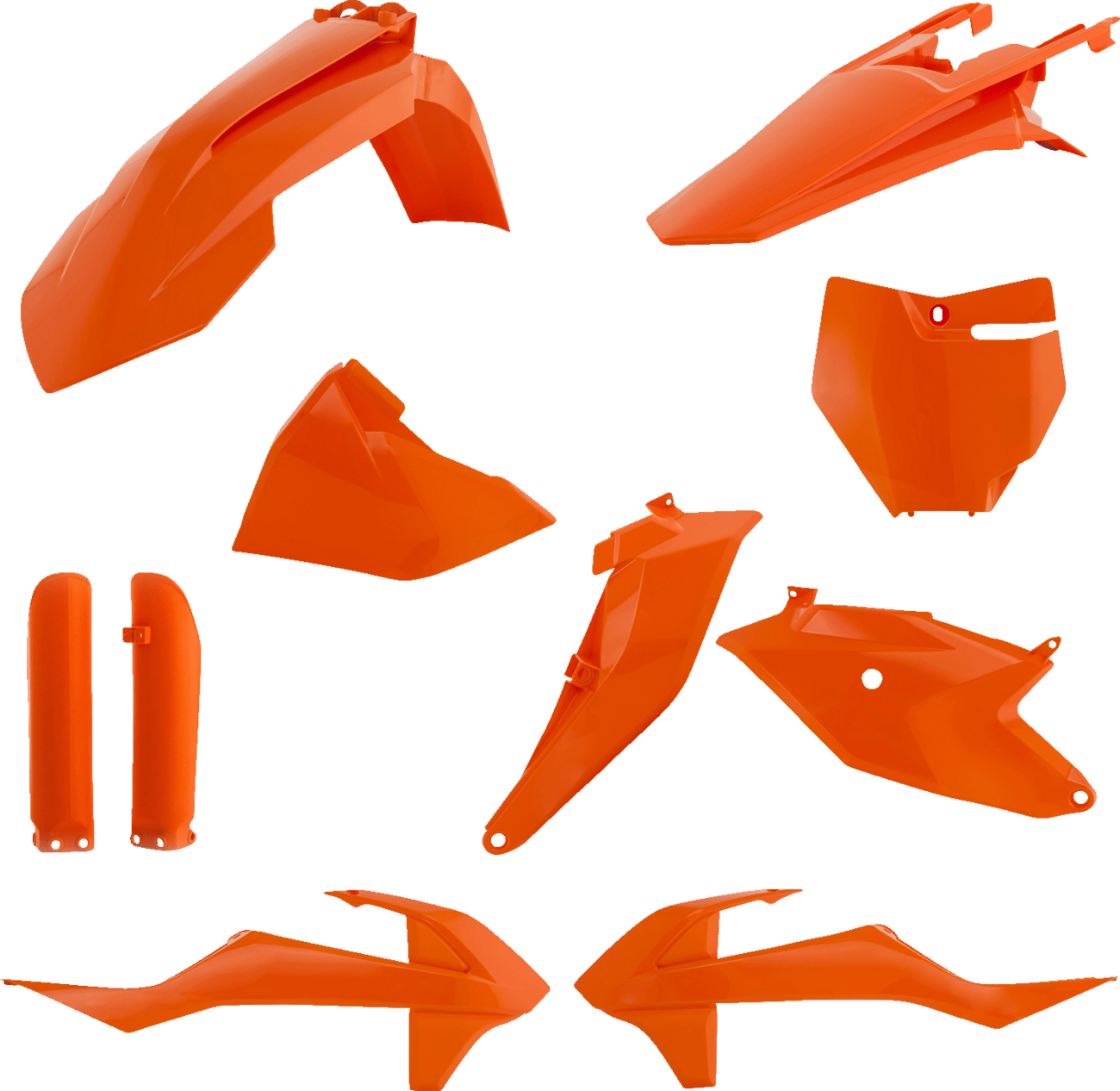 Acerbis 2686027705 Full Replacement Plastic Kit Orange/White for 2018-2024 KTM 85 SX and Gas Gas MC 85
