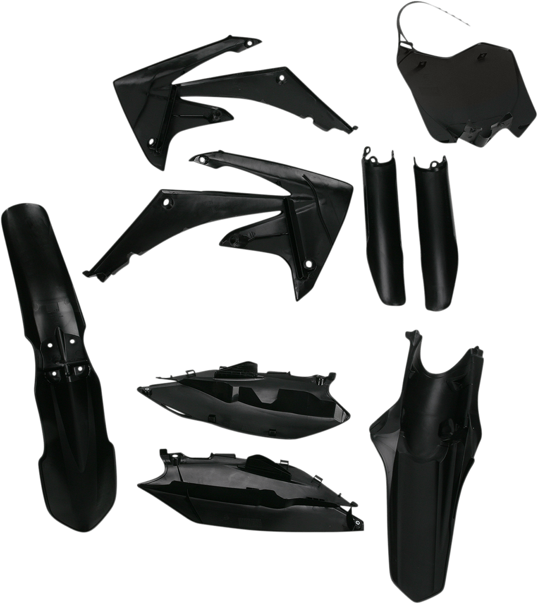 Acerbis 2198000001 Full Body Plastic Kit in Black for 2009-2013 Honda CRF250R and 2009-2012 Honda CRF450R