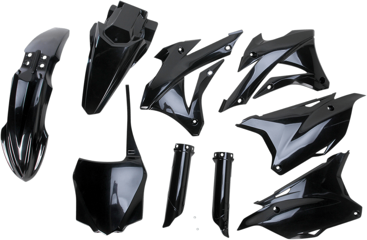 Acerbis 2374110001 Full Replacement Plastic Kit in Black for 2014-2021 Kawasaki KX85 and KX100 motorcycles