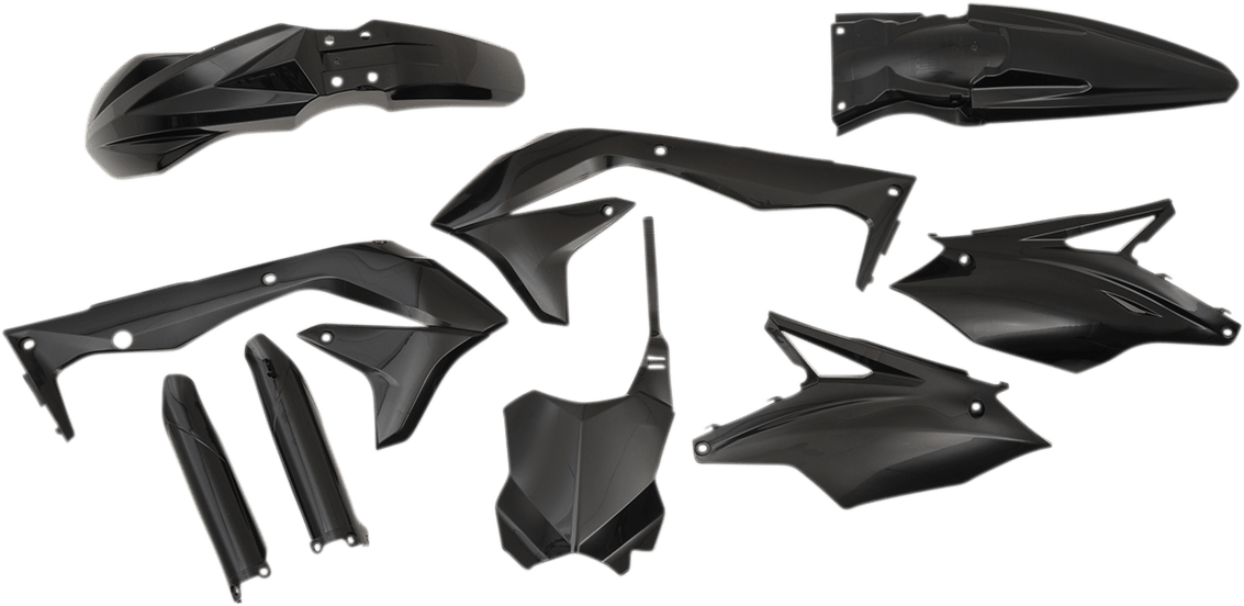 Acerbis 2449570001 Full Replacement Plastic Kit in Black for 2016-2017 Kawasaki KX450F motorcycles