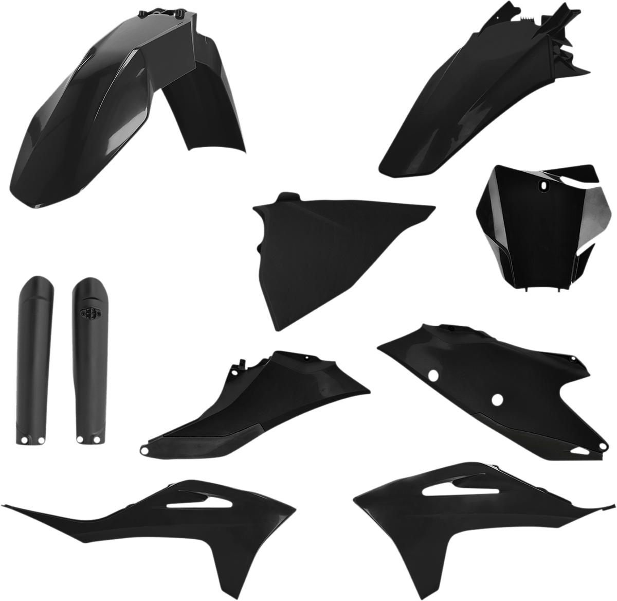 Acerbis 2872790001 Full Body Replacement Plastic Kit in Black for 2021-2023 Gas Gas EX and MC series motorcycles