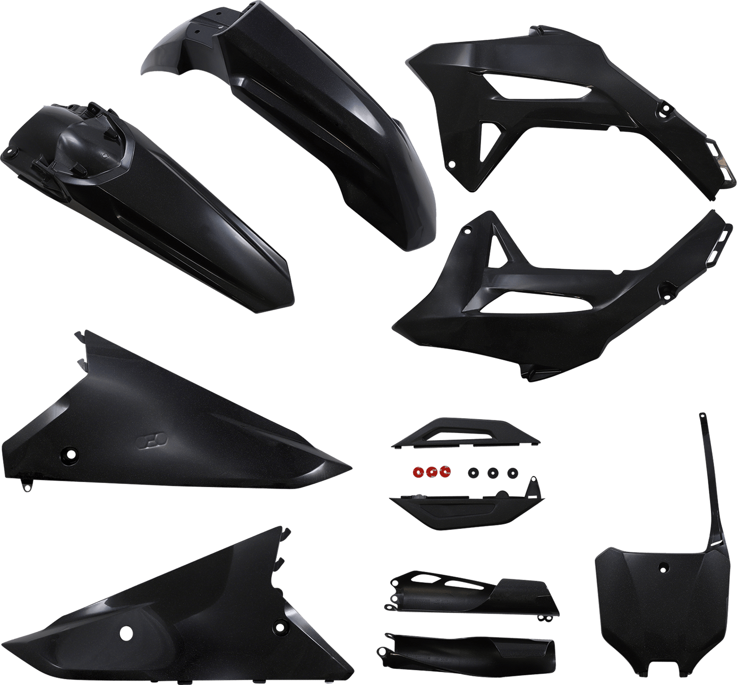 Acerbis 2858927440 Full Replacement Plastic Kit in Black and Metallic finish for Honda CRF250R and CRF450R