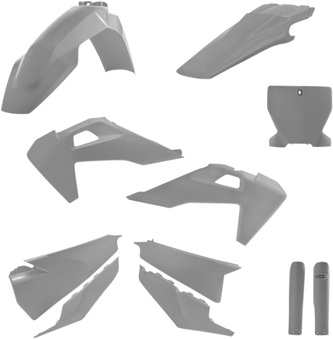 Acerbis 2726550011 Full Replacement Plastic Kit in Gray for 2019-2022 Husqvarna FC, FX, TC, and TX motorcycles