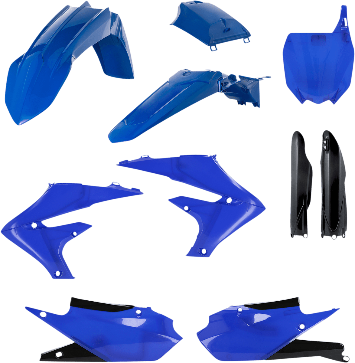 Acerbis 2736357118 Full Replacement Plastic Kit in Blue and Black for 2018-2024 Yamaha YZ250F and YZ450F motorcycles