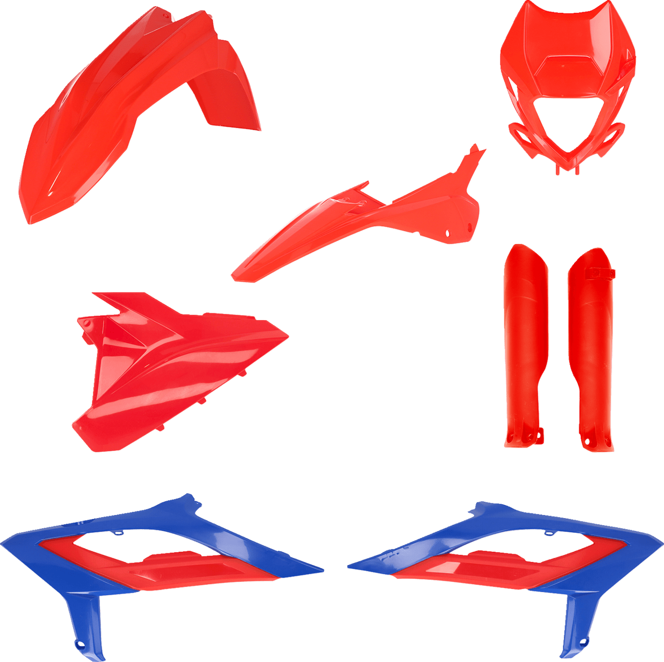 Acerbis 2979667705 Full Replacement Plastic Kit in Red and Blue for 2023-2024 Beta 300 RX motorcycles