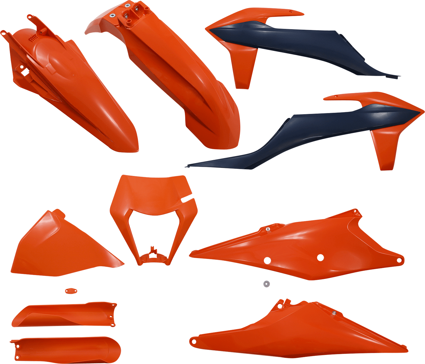 Acerbis 2791547428 Full Replacement Plastic Kit in White for 2020-2023 KTM EXC and XC motorcycles