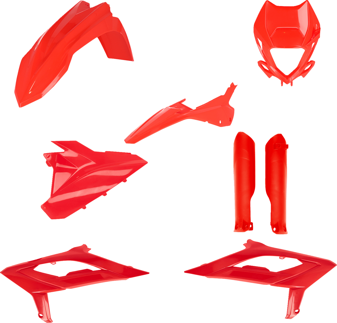 Acerbis 2979470004 Full Replacement Plastic Kit in signature Beta Red for 2023-2024 Beta RR and RX motorcycles