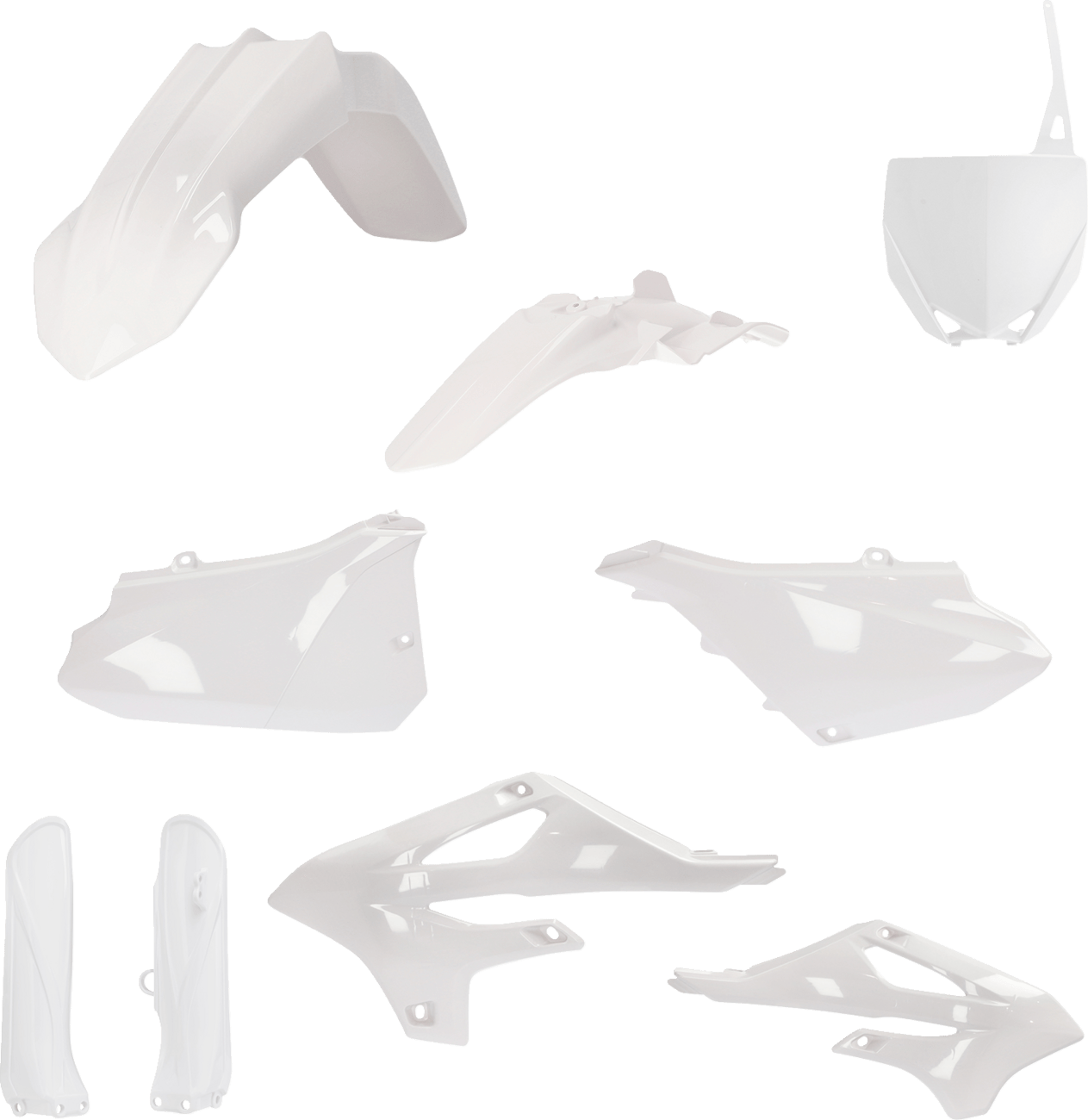Acerbis 2936200002 Full Replacement Plastic Kit in White for 2022-2025 Yamaha YZ85 motorcycles