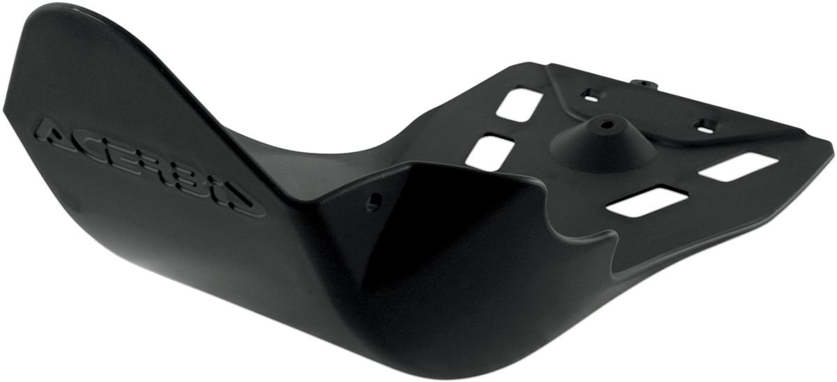 Acerbis Black Polypropylene Skid Plate for 2007-2013 Yamaha WR, 2007-2011 WR450F, and 2008-2009 Kawasaki KLX450R motorcycles