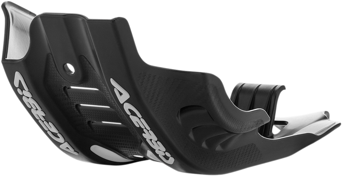 Acerbis Black and White Polypropylene Skid Plate for 2017-2019 Husqvarna FE450 and 2016-2018 KTM 450 SX-F motorcycles