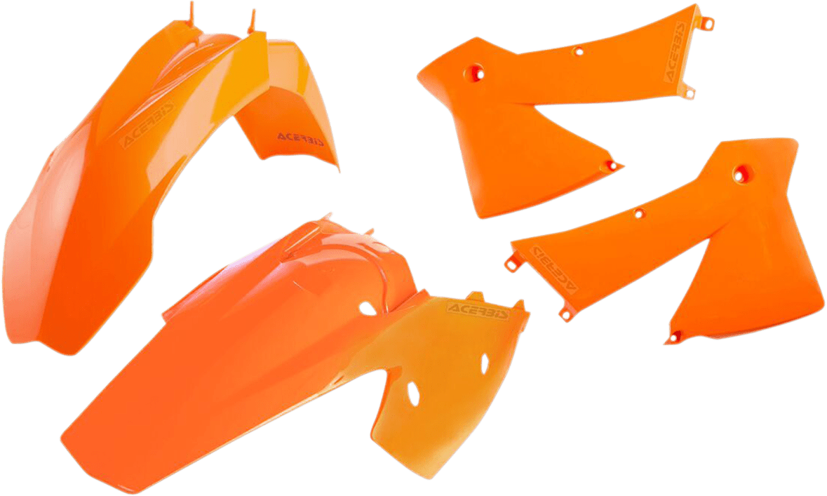 Acerbis 2041140245 Standard Body Replacement Plastic Kit in KTM Orange for 2003-2004 KTM SX and MXC motorcycles