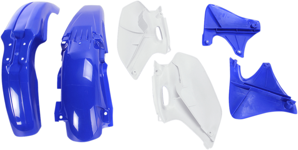 Acerbis 2041260207 Standard Body Replacement Plastic Kit in Blue and White for 1998-1999 Yamaha YZ400F motorcycles