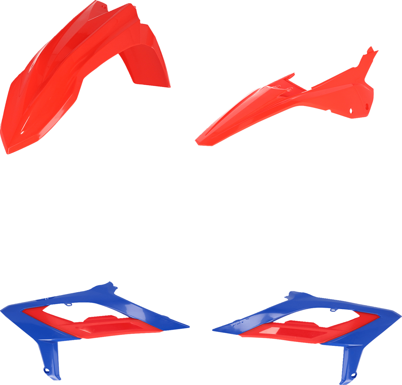 Acerbis 2979657705 Standard Body Replacement Plastic Kit in Beta Red and Blue for 2023-2024 Beta 300 RX motorcycles