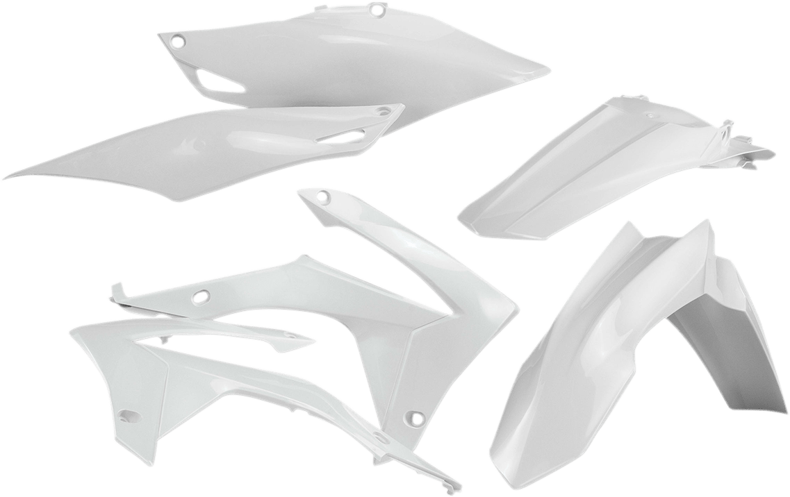 Acerbis 2314410002 Full Replacement Plastic Kit in White for 2013-2017 Honda CRF250R and CRF450R models.