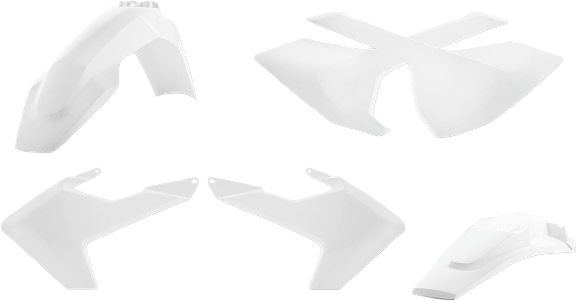 Acerbis 2462610002 Standard Body Replacement Plastic Kit in White for 2016-2018 Husqvarna models