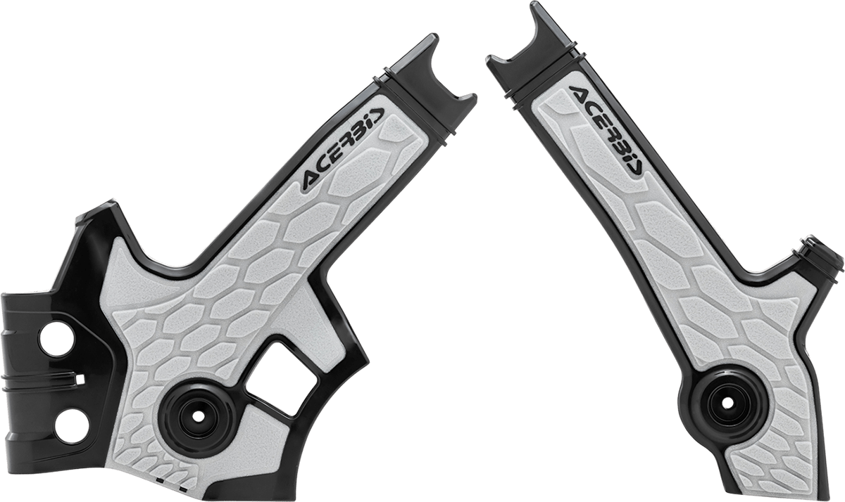 ACERBIS X - Grip Frame Guards - Black/Silver - DR 650S/SE 2801931001 - Moto - House MX