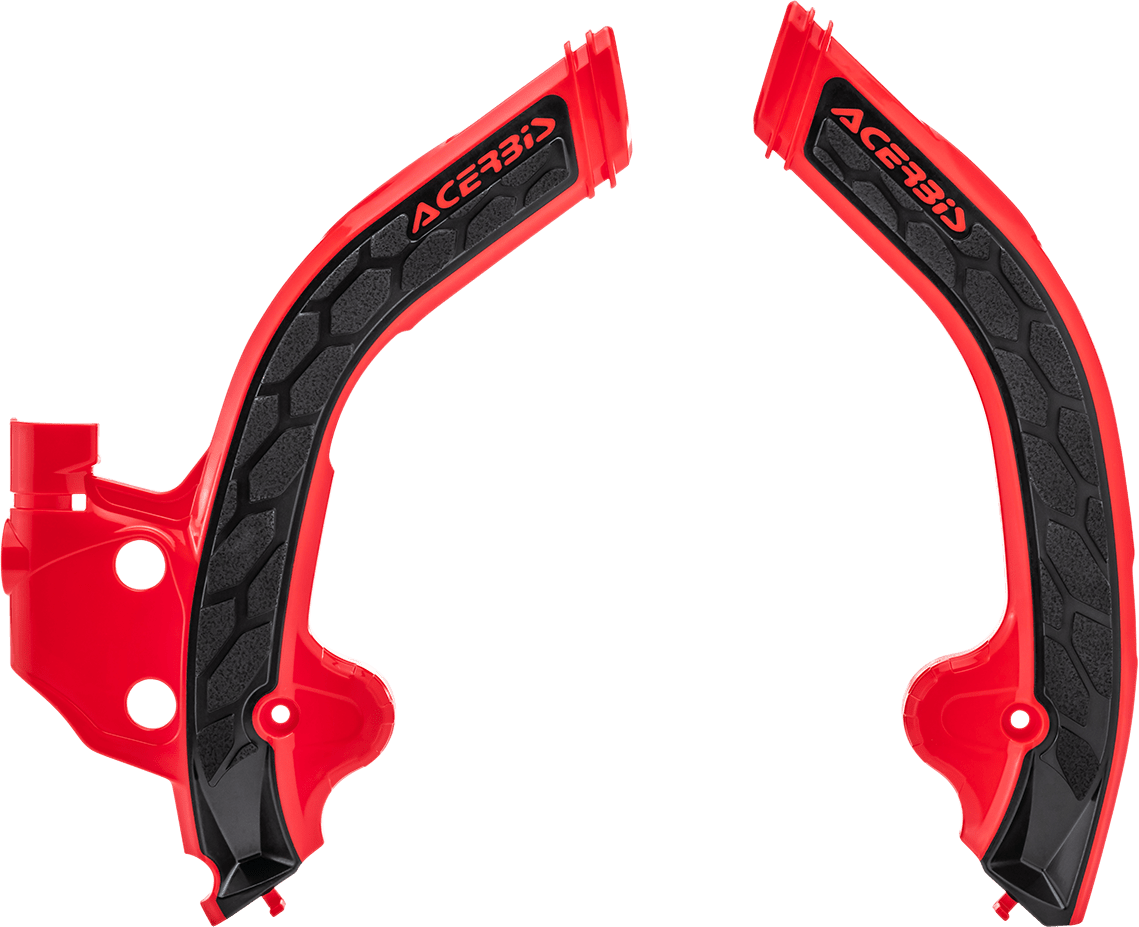 Acerbis 2801941018 X-Grip Frame Guards in Black/Red for 2020-2024 Beta RR models