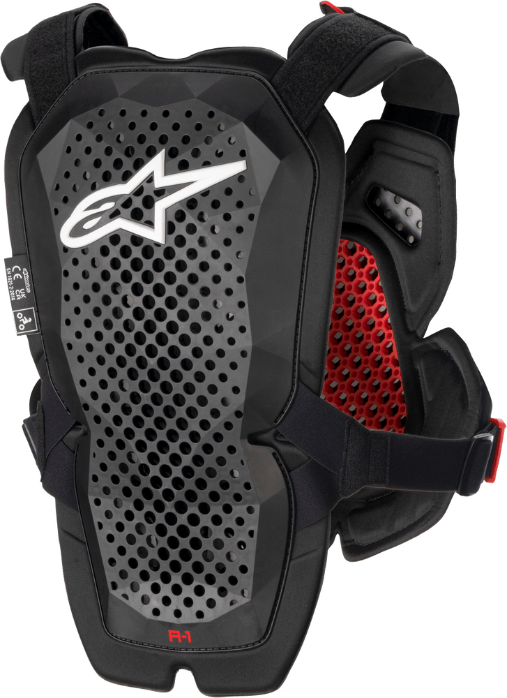Alpinestars Adult A - 1 Pro Chest Protector - Anthracite/Black/Red - Moto - House MX