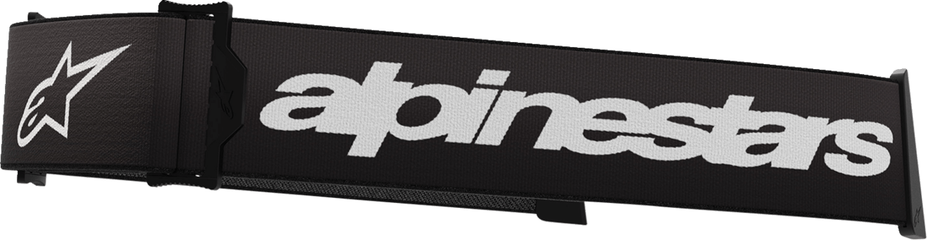 Alpinestars GOGGLES Supertech Goggle Strap - Black/White (Part 9400125 - 12) - Moto - House MX