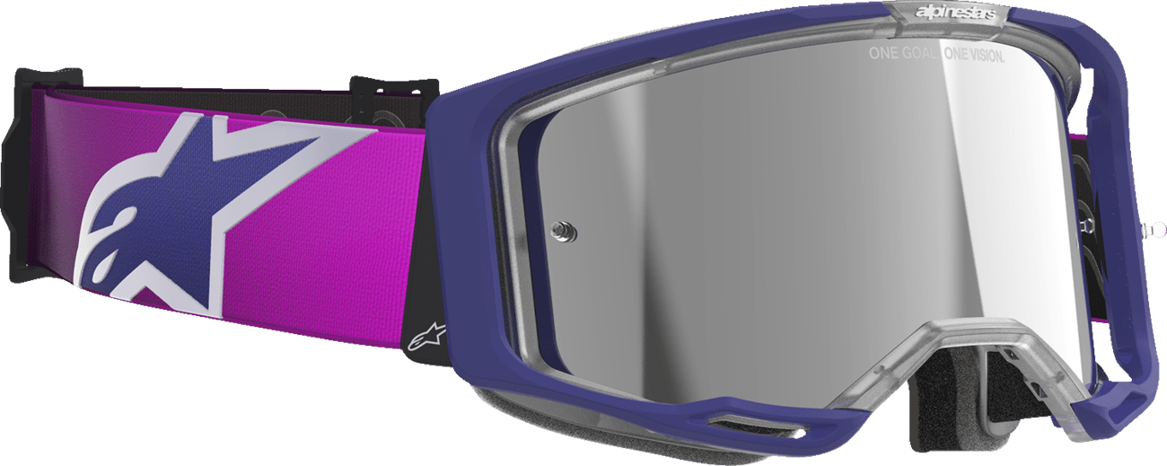 Alpinestars Goggles Vision 8 with Silver Mirror Lens * Purple/Light Gray - 5101625 - 3153 - Moto - House MX