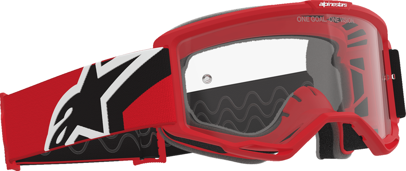 Alpinestars Goggles Vision OTG Goggle - Red/Black/White with Clear Lens - 5100726 - 3163 - Moto - House MX