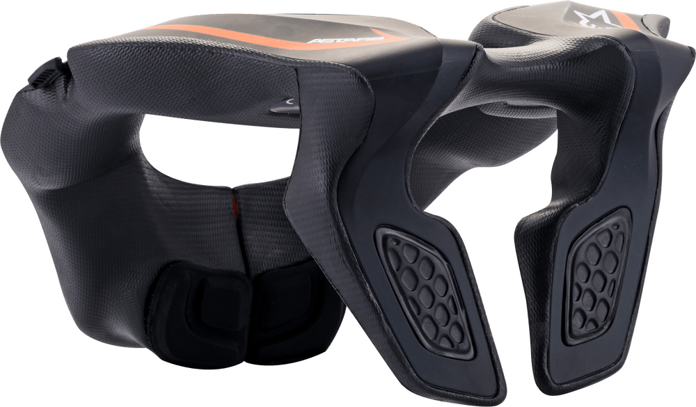 Alpinestars Youth Neck Support - Black/Orange - One Size - Moto - House MX
