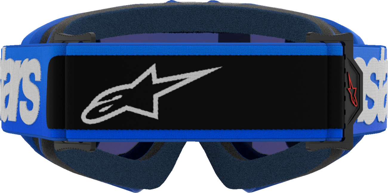 Alpinestars Youth Vision Goggle Blaze Blue Mirror Lens - 5140425 - 7271 - Moto - House MX