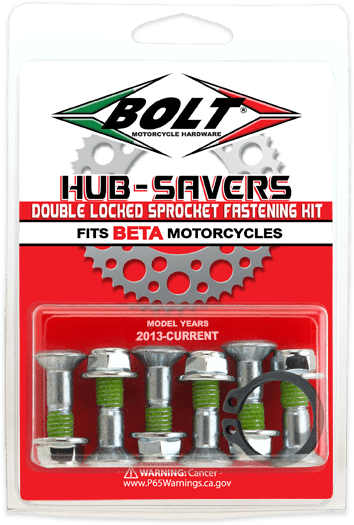 Bolt Motorcycle Hardware - Sprocket Bolts sold in 6 Pack - Black or Silver - Moto - House MX