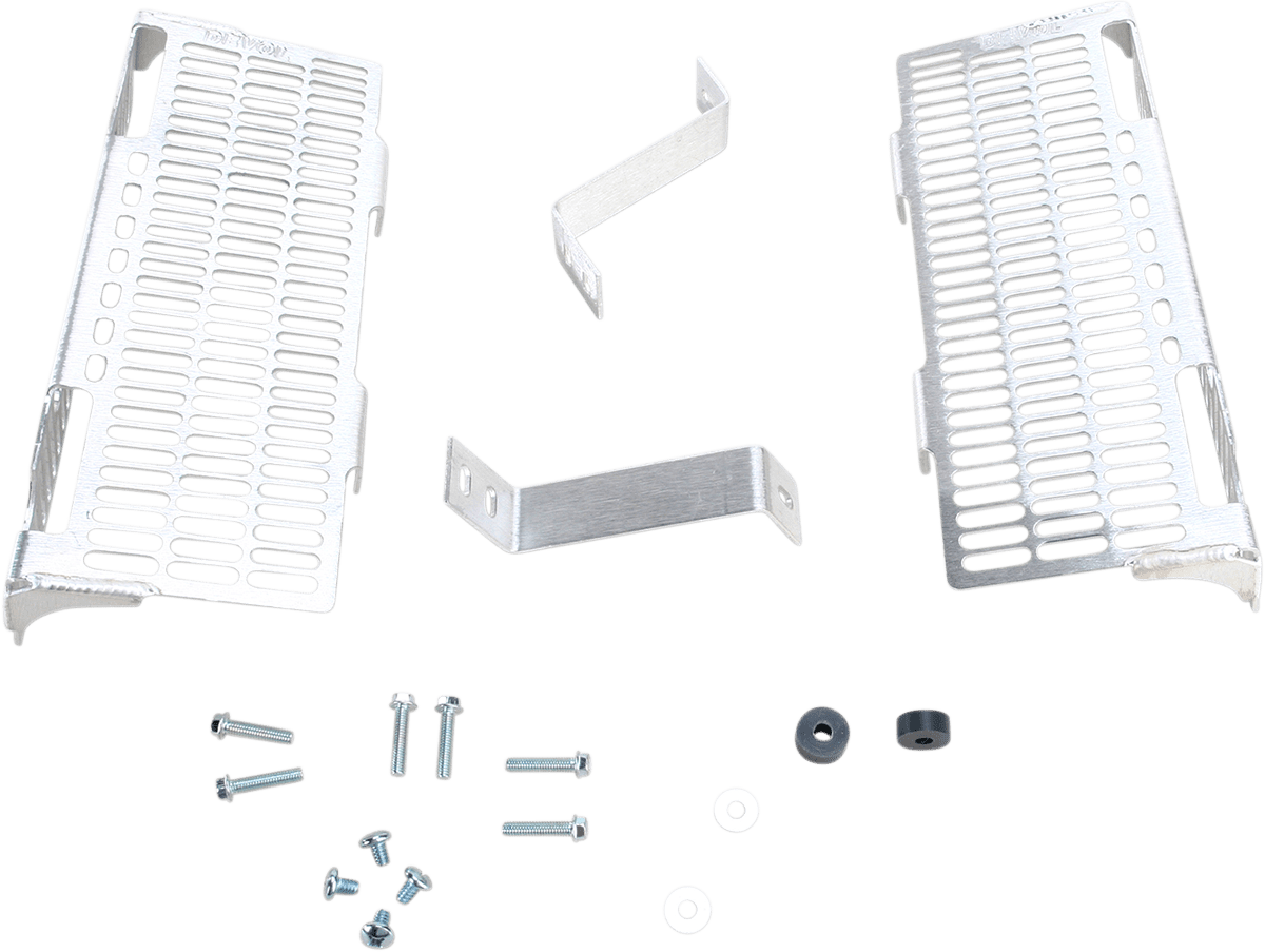 DEVOL Brushed Aluminum Radiator Guard for Suzuki 0101 - 4301 - Moto - House MX