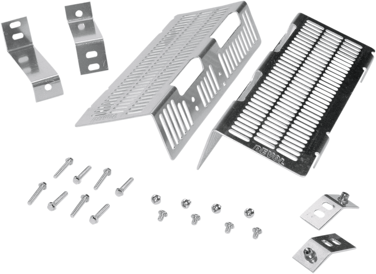 DEVOL Radiator Guards for Yamaha 0101 - 5504 - Brushed Aluminum - Moto - House MX