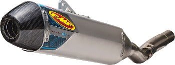 FMF Aluminum Factory 4.1 RCT (Slip - On) Carbon Fiber End Cap - 042290 - 2009 - 2016 Kawasaki KX250F - Moto - House MX