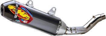 FMF Aluminum Factory 4.1 RCT (Slip - On) Carbon Fiber End Cap - 042403 - 2024 Kawasaki KX450 - Moto - House MX