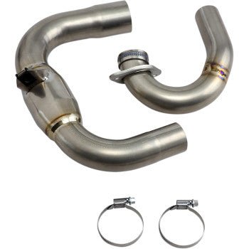 FMF MegaBomb Header - Titanium - 044450 - 2019 - 2023 Yamaha YZ250F - Moto - House MX