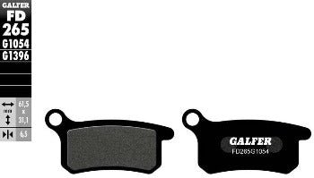 Galfer USA - Organic Brake Pads Front or Rear - FD265G1054 - Gas Gas MC 65, Husqvarna TC 65, KTM 65 SX - Moto - House MX