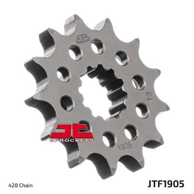 JT Front Steel Sprocket - 13T 428 - JTF1905.13 - Husqvarna TC 85, KTM 85 SX, and Gas Gas MC 85 - Moto - House MX