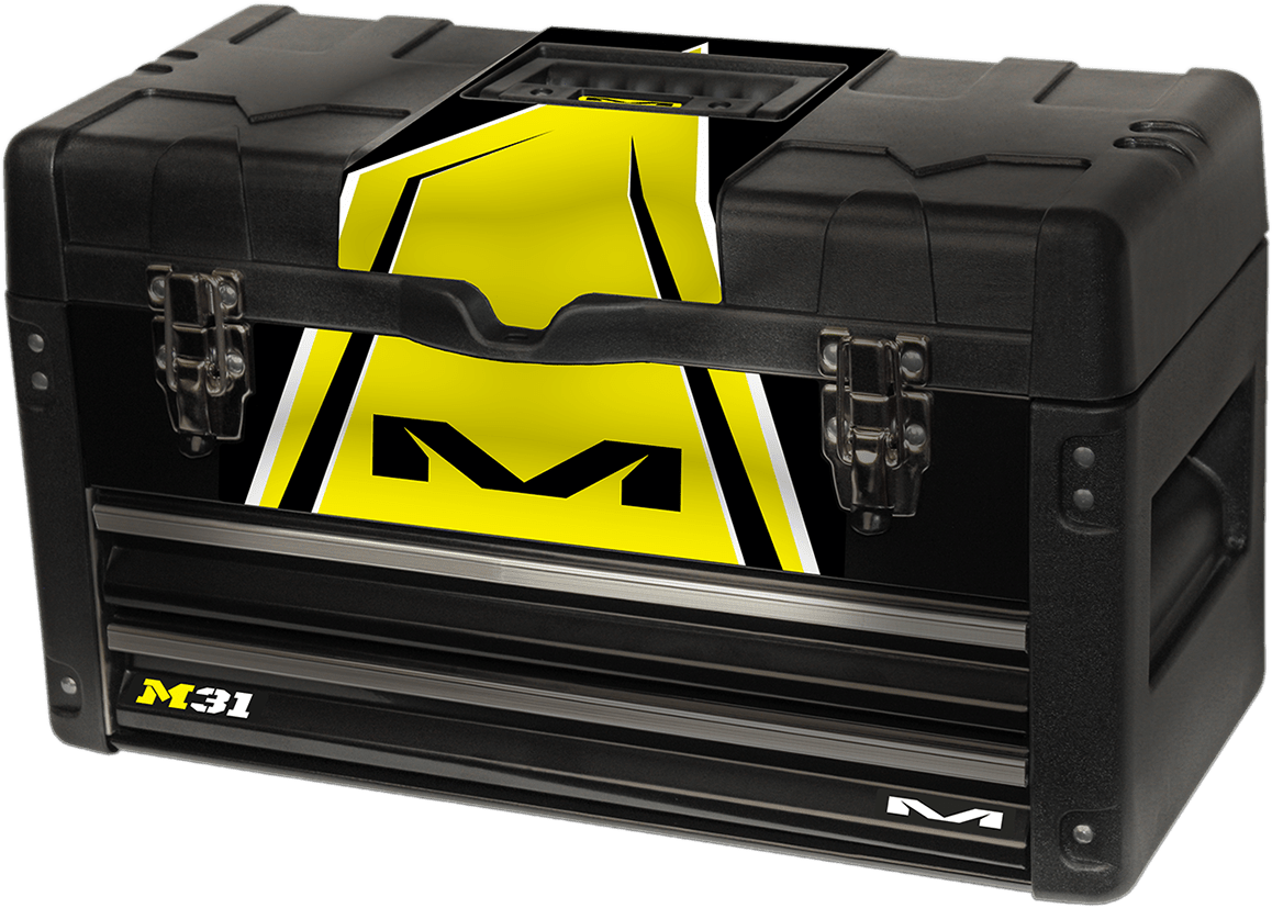 MATRIX CONCEPTS, LLC M31 Worx* Yellow Plastic Toolbox with Metal Drawers - Part M31 - 404 - Moto - House MX