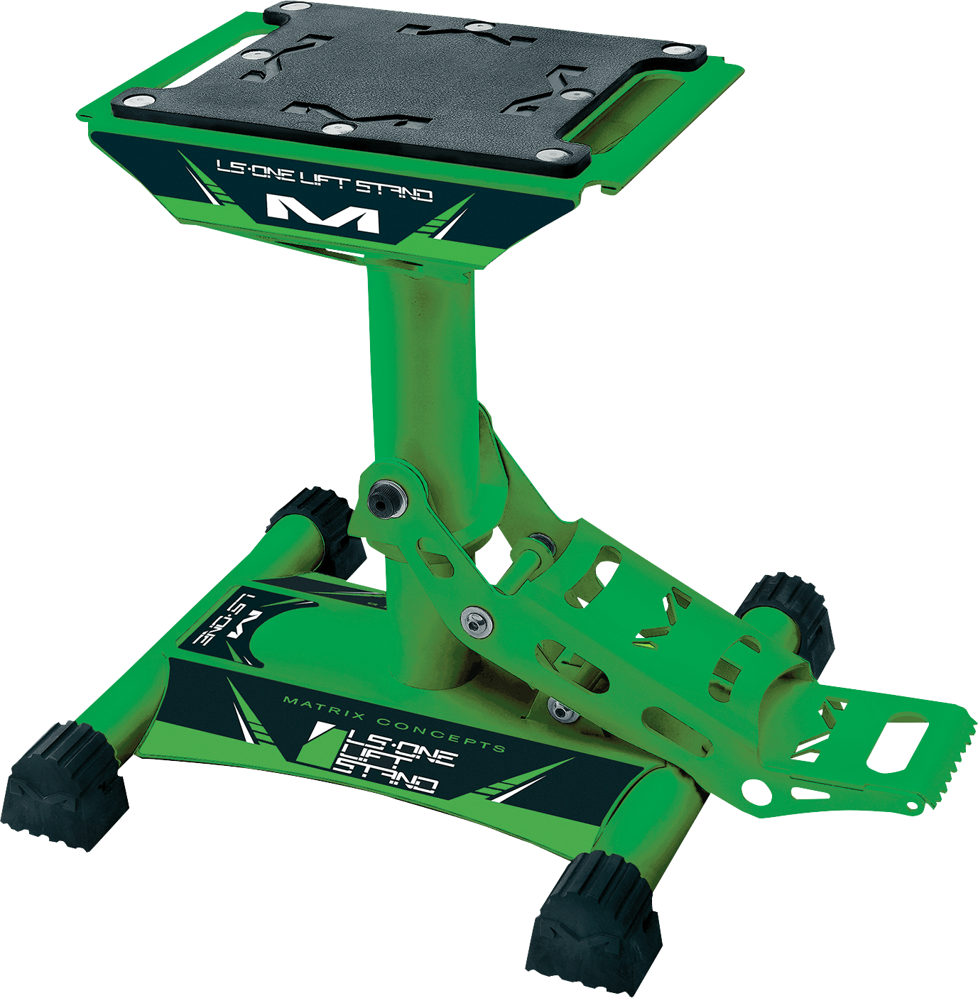 MATRIX Concepts LS1 - 105 Offroad Motorcycle Stand * Solid Green with Anti - Slip Rubber Top and Handle - Moto - House MX