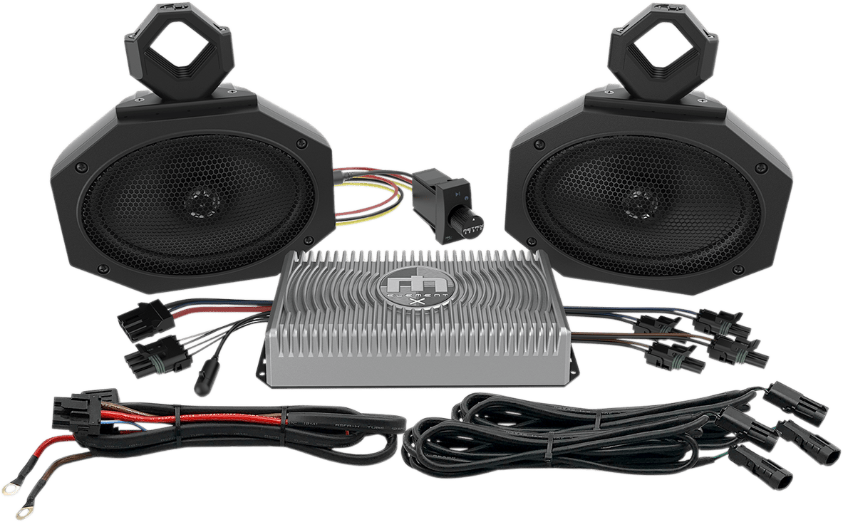 METRIX UTV 1 Complete Audio Kit with Element 1 5x7 Speakers and Bluetooth Receiver/Controller - Moto - House MX