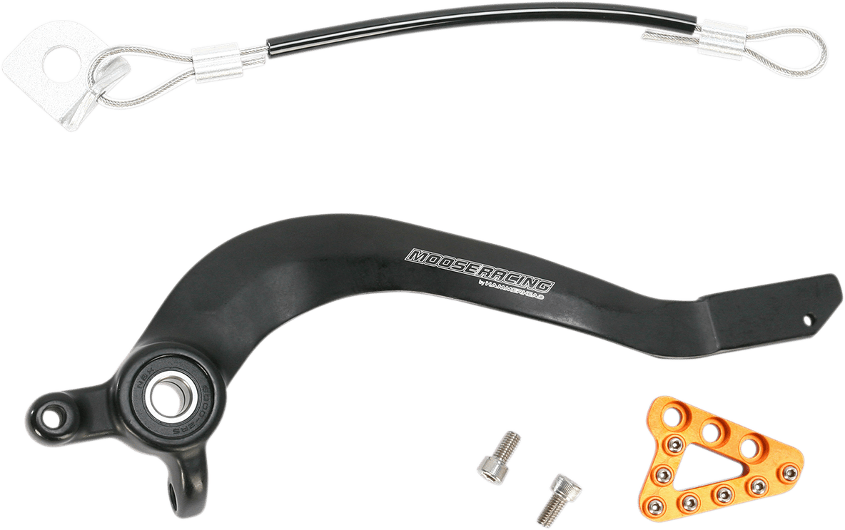Moose Offroad 1610 - 0342 Orange Billet Brake Pedal 2003 - 2017 KTM 85SX 105SX 85XC - Moto - House MX