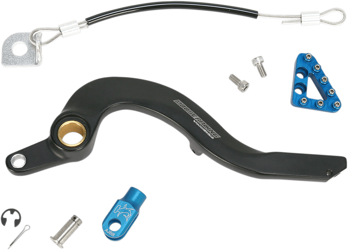 Moose Offroad 1610 - 0348 Forged Blue Brake Pedal 10 - 24 Yamaha YZ250F YZ250FX - Moto - House MX