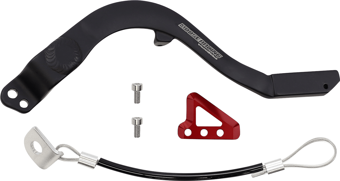 Moose Offroad Honda Brake Pedal in Red (Part Number 82 - 0111 - 21 - 11) - Moto - House MX
